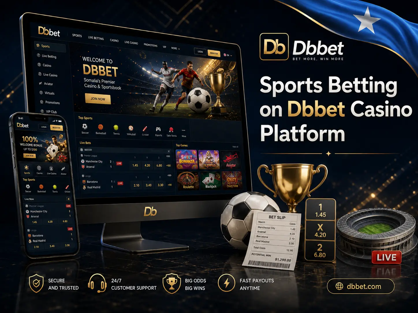 Betting Section at Dbbet Casino